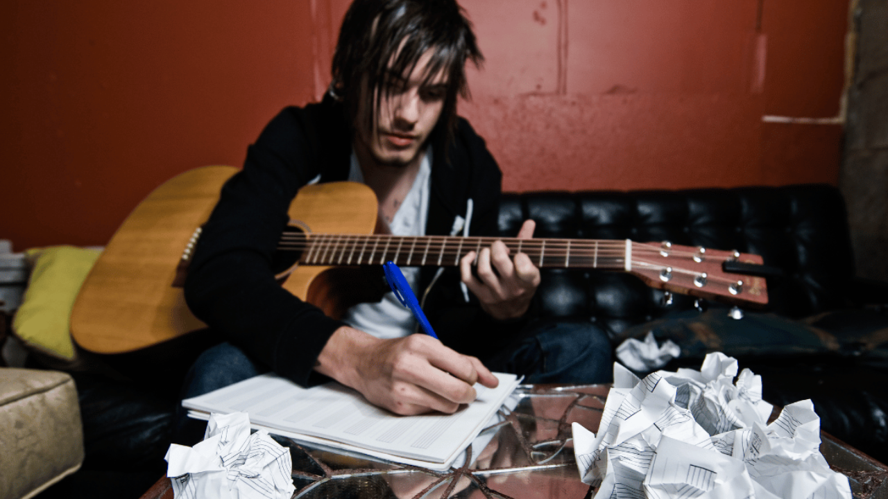 A musician transforms from a songwriter to a music producer